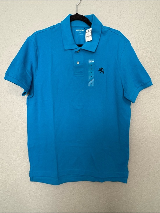 Express Other - Express Men’s Turquoise Blue Polo Shirt